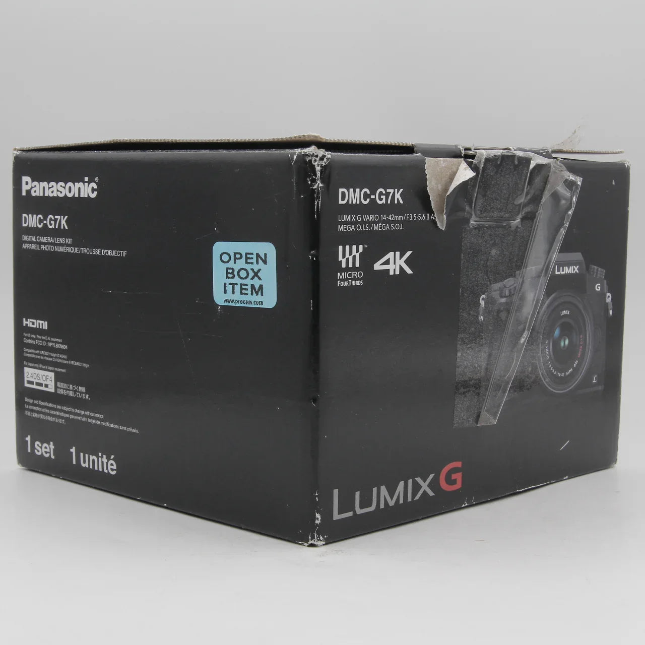 * OPEN BOX GOOD * Panasonic Lumix DMC-G7 Mirrorless Micro Four Thirds Digital Camera with 14-42mm Lens (Silver) at PROCAM | procam.com