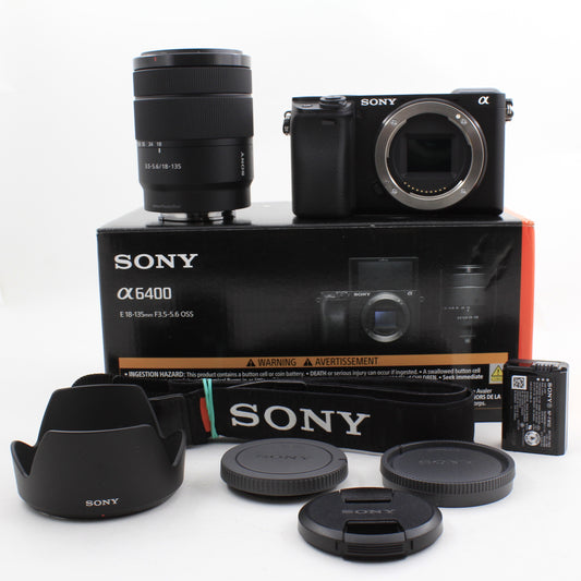 * OPEN BOX FAIR * Sony a6400 Mirrorless Digital Camera with E 18-135mm f/3.5-5.6 OSS Lens