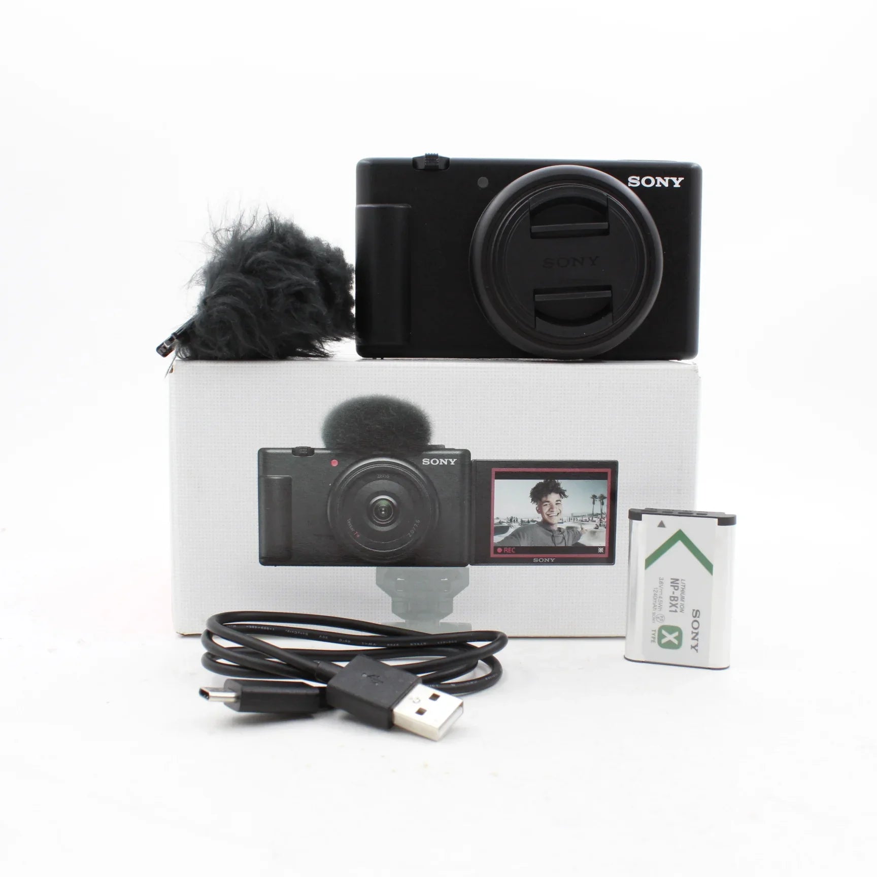 * OPEN BOX EXCELLENT * Sony ZV-1F Vlogging Camera (Black) at PROCAM | procam.com