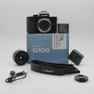 * OPEN BOX EXCELLENT * Panasonic Lumix DC-G100 Mirrorless Digital Camera with 12-32mm Lens at PROCAM | procam.com