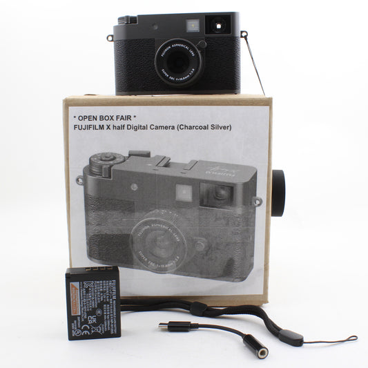 * OPEN BOX FAIR * FUJIFILM X half Digital Camera (Charcoal Silver)