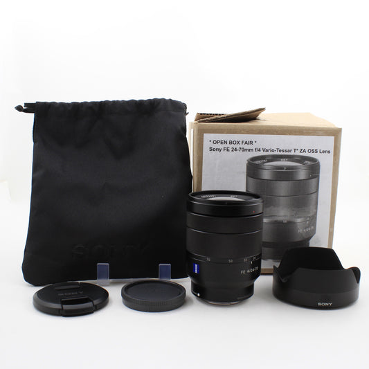 * OPEN BOX FAIR * Sony FE 24-70mm f/4 Vario-Tessar T* ZA OSS Lens