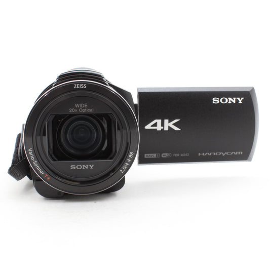 * OPEN BOX EXCELLENT * Sony FDR-AX43 (A) UHD 4K Handycam Camcorder