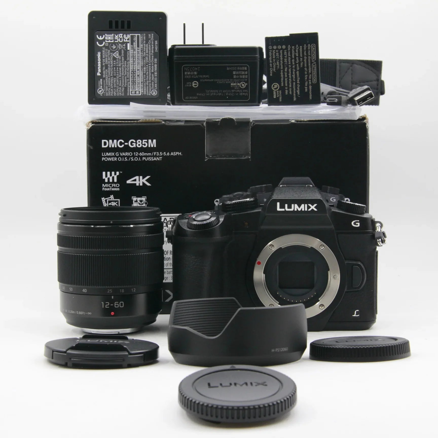 * OPEN BOX EXCELLENT * Panasonic Lumix DMC-G85 Mirrorless Micro Four Thirds Digital Camera with 12-60mm Lens at PROCAM | procam.com