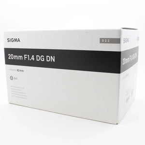 * OPEN BOX GOOD * Sigma 20mm f/1.4 DG DN Art Lens for Sony E at PROCAM | procam.com