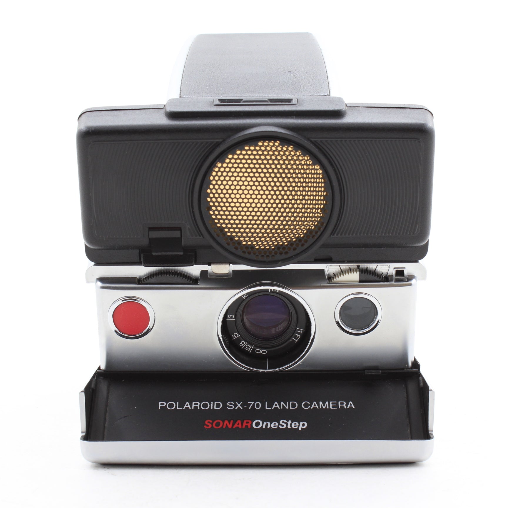 USED * Polaroid SX-70 Land Camera Sonar OneStep Silver/Black