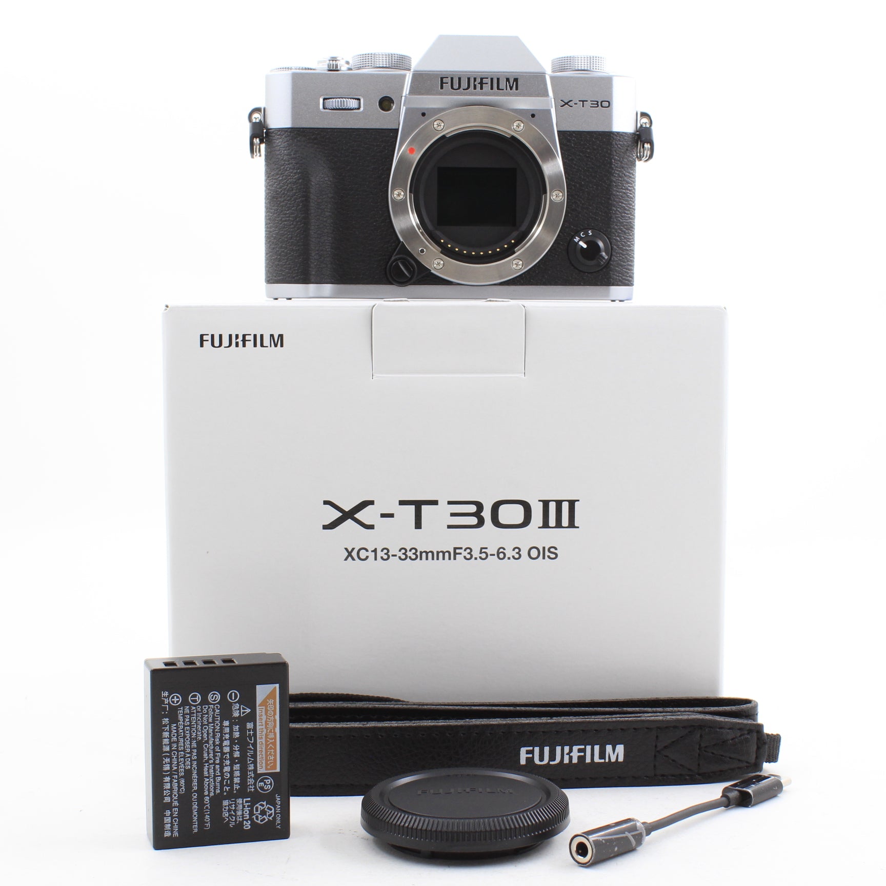 * OPEN BOX GOOD * FUJIFILM X-T30 III Mirrorless Digital Camera with XC 13-33mm f/3.5-6.3 OIS Lens Kit (Silver)