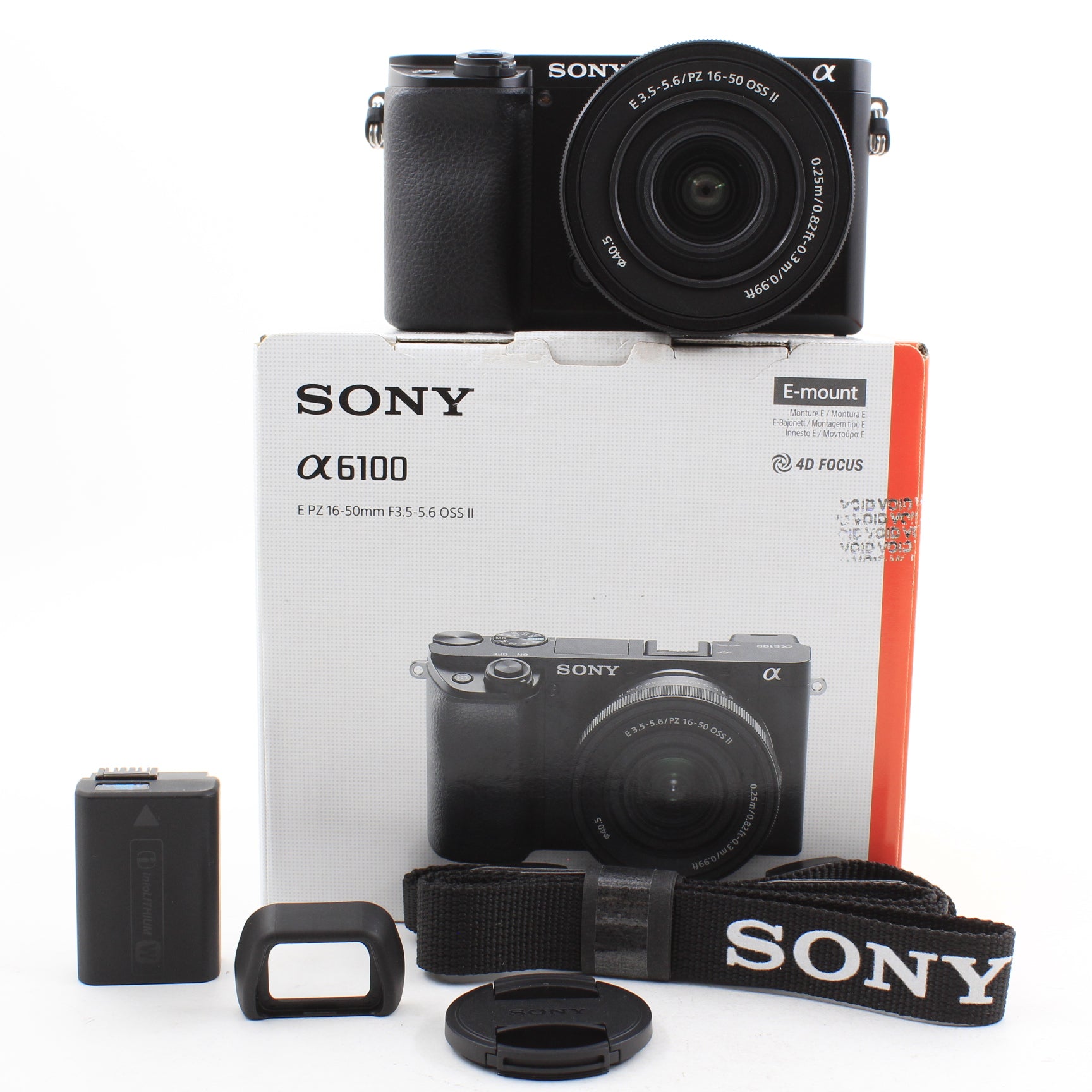 * OPEN BOX FAIR * Sony a6100 Mirrorless Camera with PZ 16-50mm f/3.5-5.6 II Lens