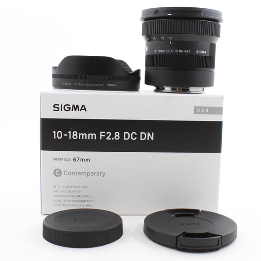 * OPEN BOX EXCELLENT * Sigma 10-18mm f/2.8 DC DN Contemporary Lens for Sony E