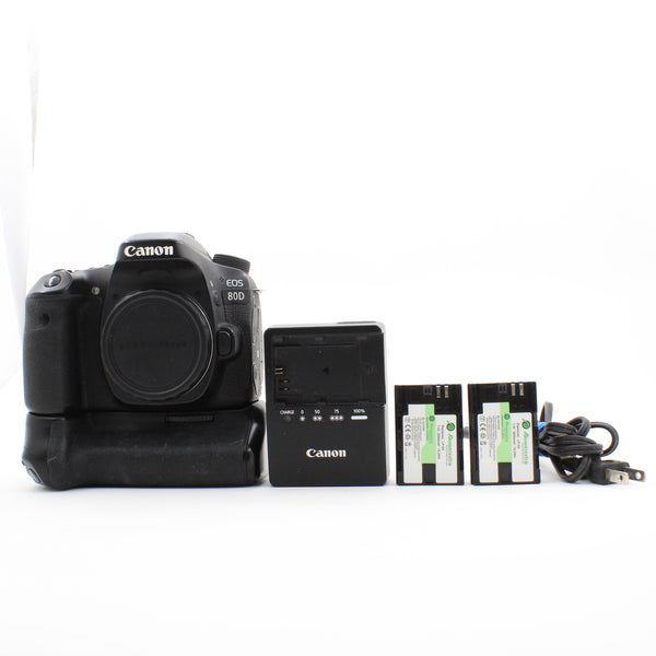 * USED * Canon 80D Body with 3rd Party Battery Grip