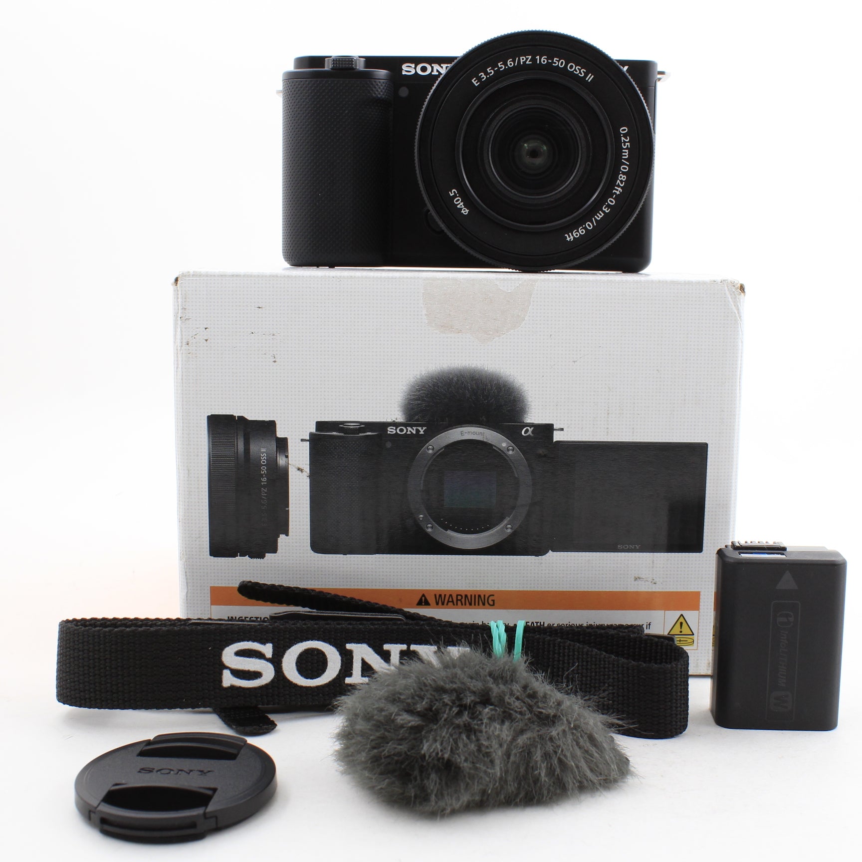 * OPEN BOX FAIR * Sony ZV-E10 Mirrorless Camera with PZ 16-50mm f/3.5-5.6 OSS II Lens (Black)