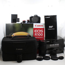 * OPEN BOX EXCELLENT * Canon EOS R100 Digital Camera with RF-S 18-45mm f/4.5-6.3 IS STM Lens and  RF 75-300mm f/4-5.6 Lens - Double Zoom Lens Kit