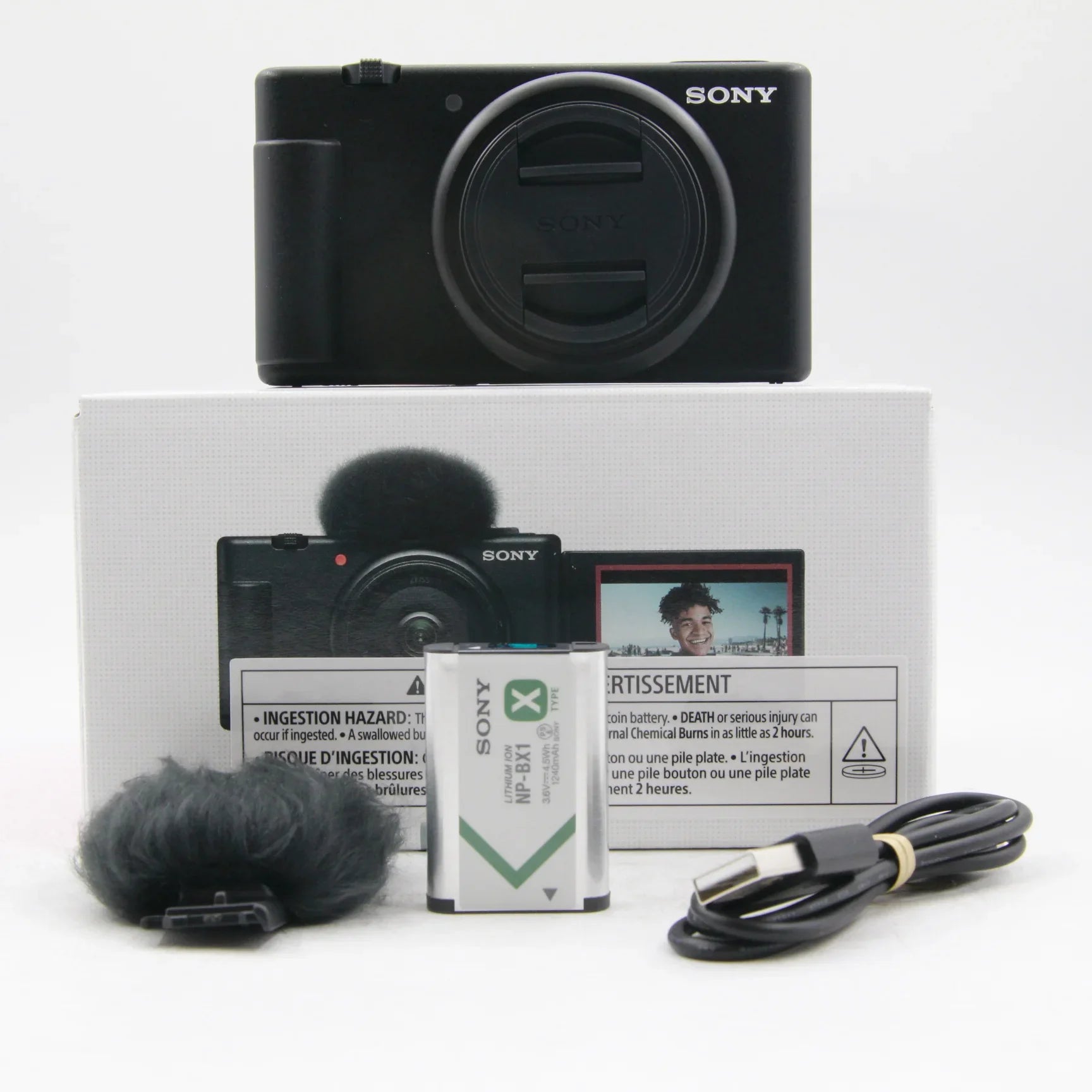 * OPEN BOX EXCELLENT * Sony ZV-1F Vlogging Camera (Black) at PROCAM | procam.com