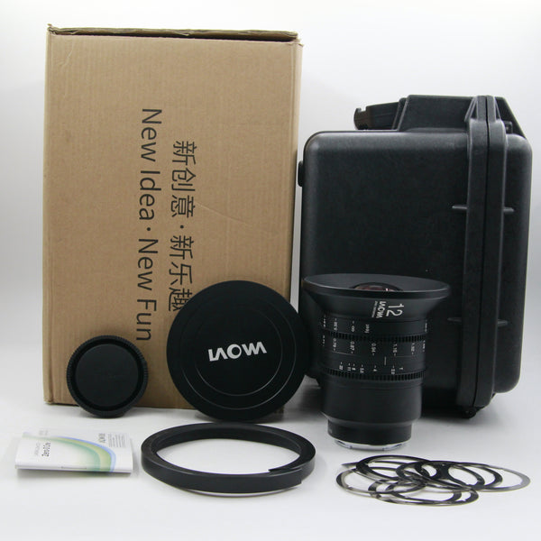 *** OPEN BOX EXCELLENT *** Laowa 12mm T2.9 Zero-D Cine Lens for Sony E