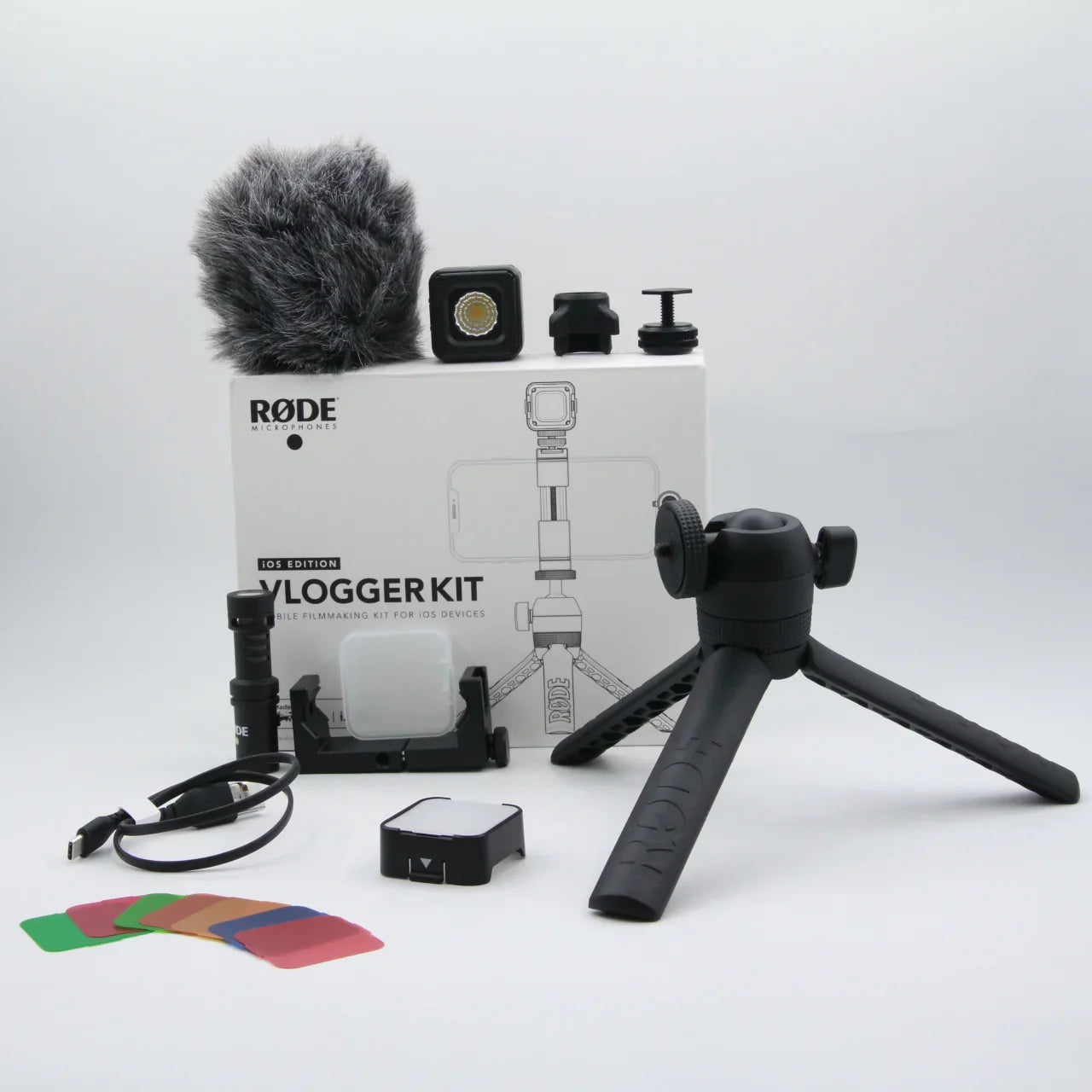 * OPEN BOX FAIR * RODE Vlogger Kit iOS Edition Filmmaking Kit for Mobile Devices with Lightning Ports at PROCAM | procam.com