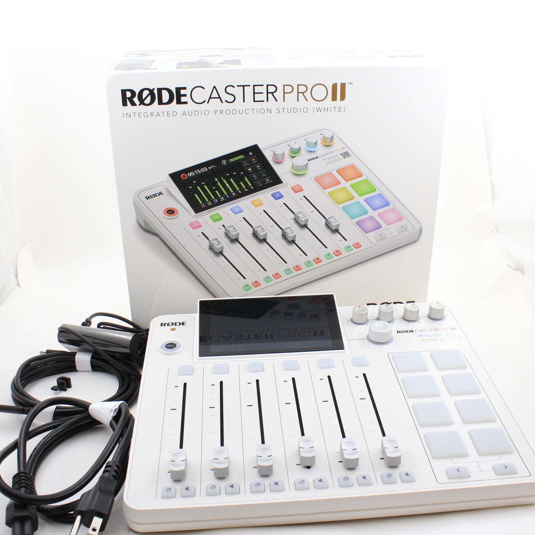 * OPEN BOX EXCELLENT * RODE RODECaster Pro II Integrated Audio Production Studio (White)