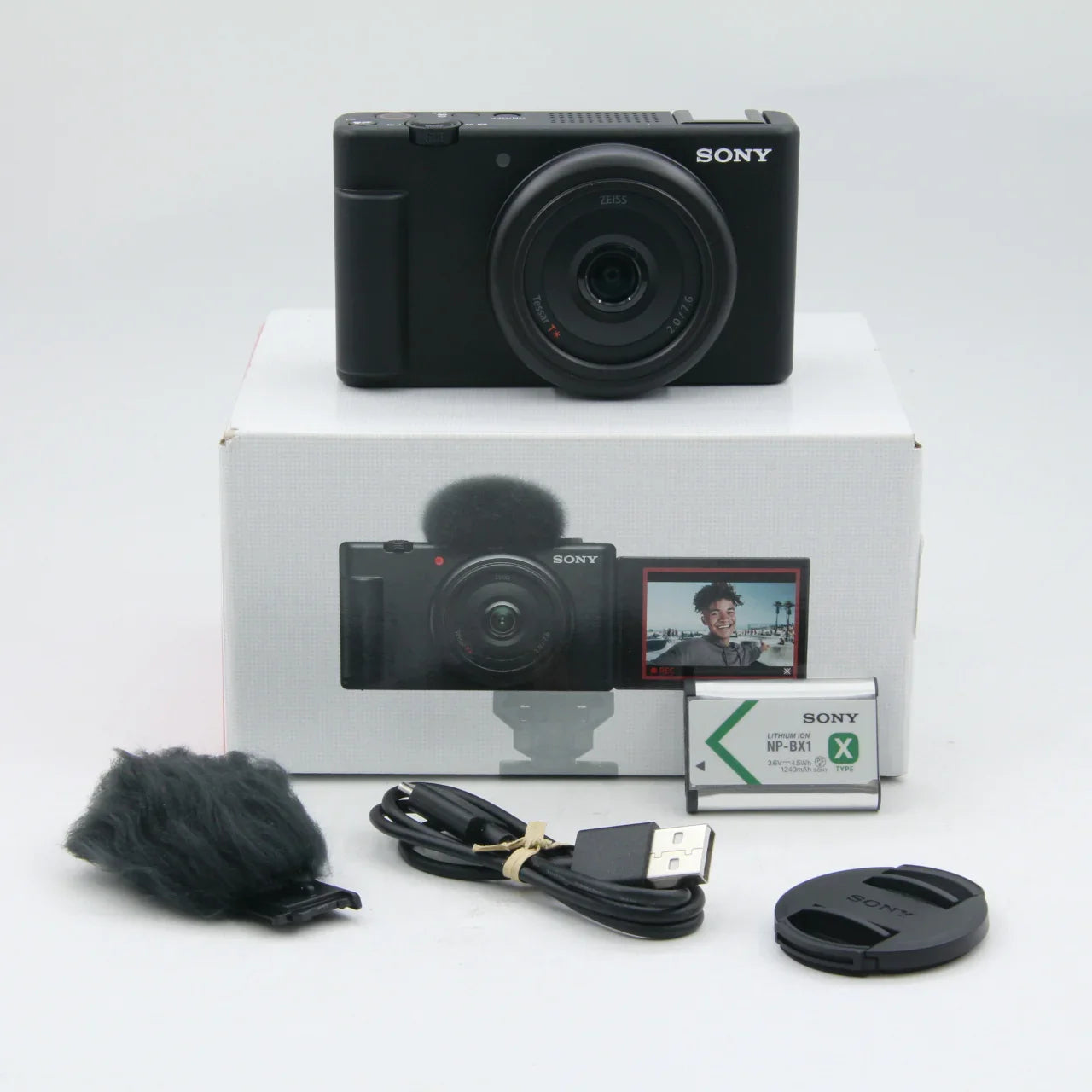 * OPEN BOX EXCELLENT * Sony ZV-1F Vlogging Camera (Black) at PROCAM | procam.com