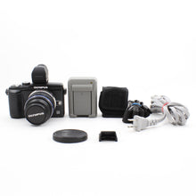 * USED * Olympus Pen E-PL2 Black with VF-2 Finder and Olympus 14-42mm f/3.5-5.6 Lens