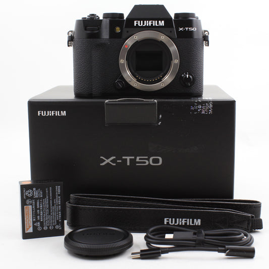 * OPEN BOX EXCELLENT * Fujifilm X-T50 Mirrorless Camera (Black)