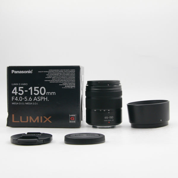 *** OPEN BOX GOOD *** Panasonic Lumix G Vario 45-150mm f/4-5.6 ASPH. MEGA O.I.S. Lens (Matte Black)