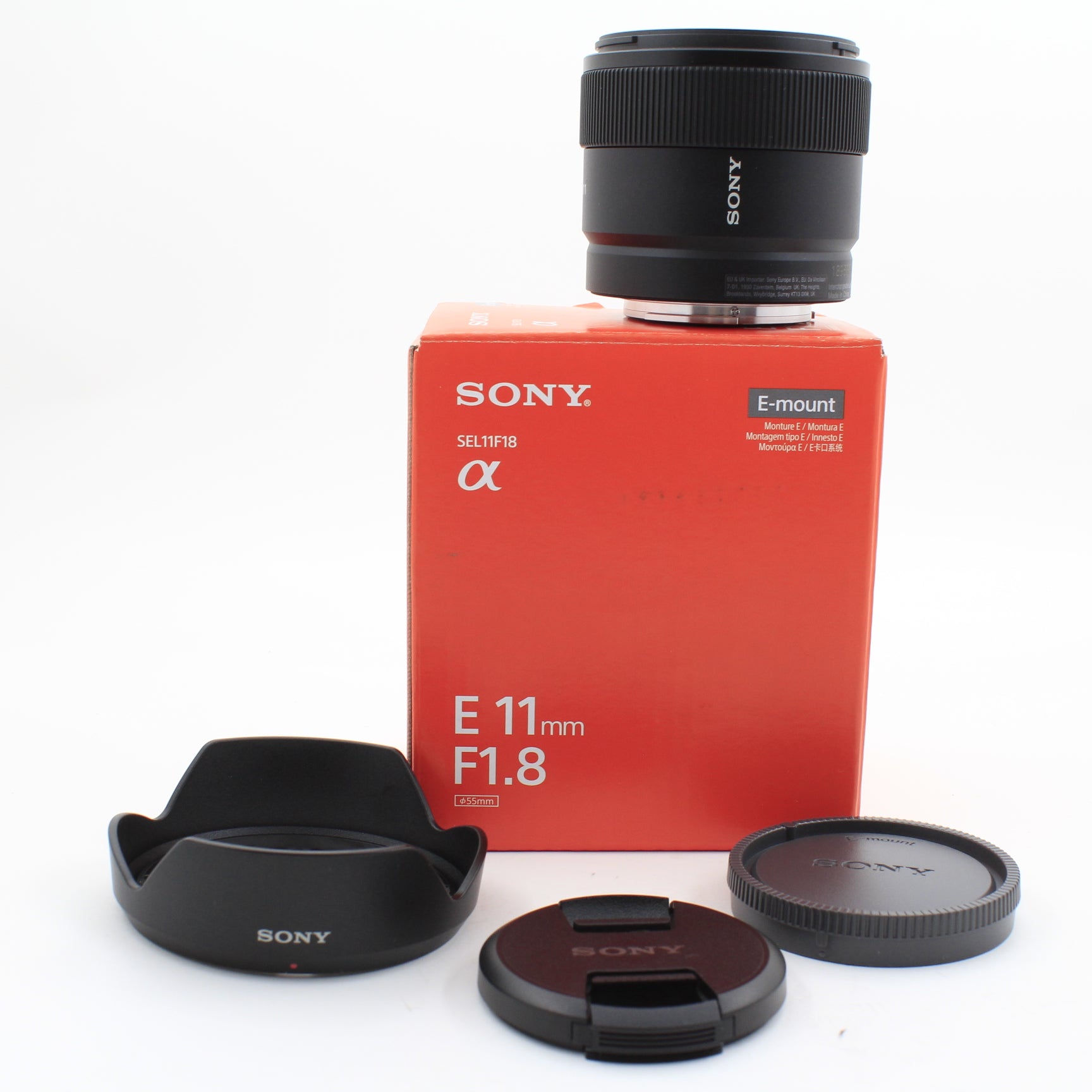 * OPEN BOX EXCELLENT * Sony E 11mm f/1.8 Lens