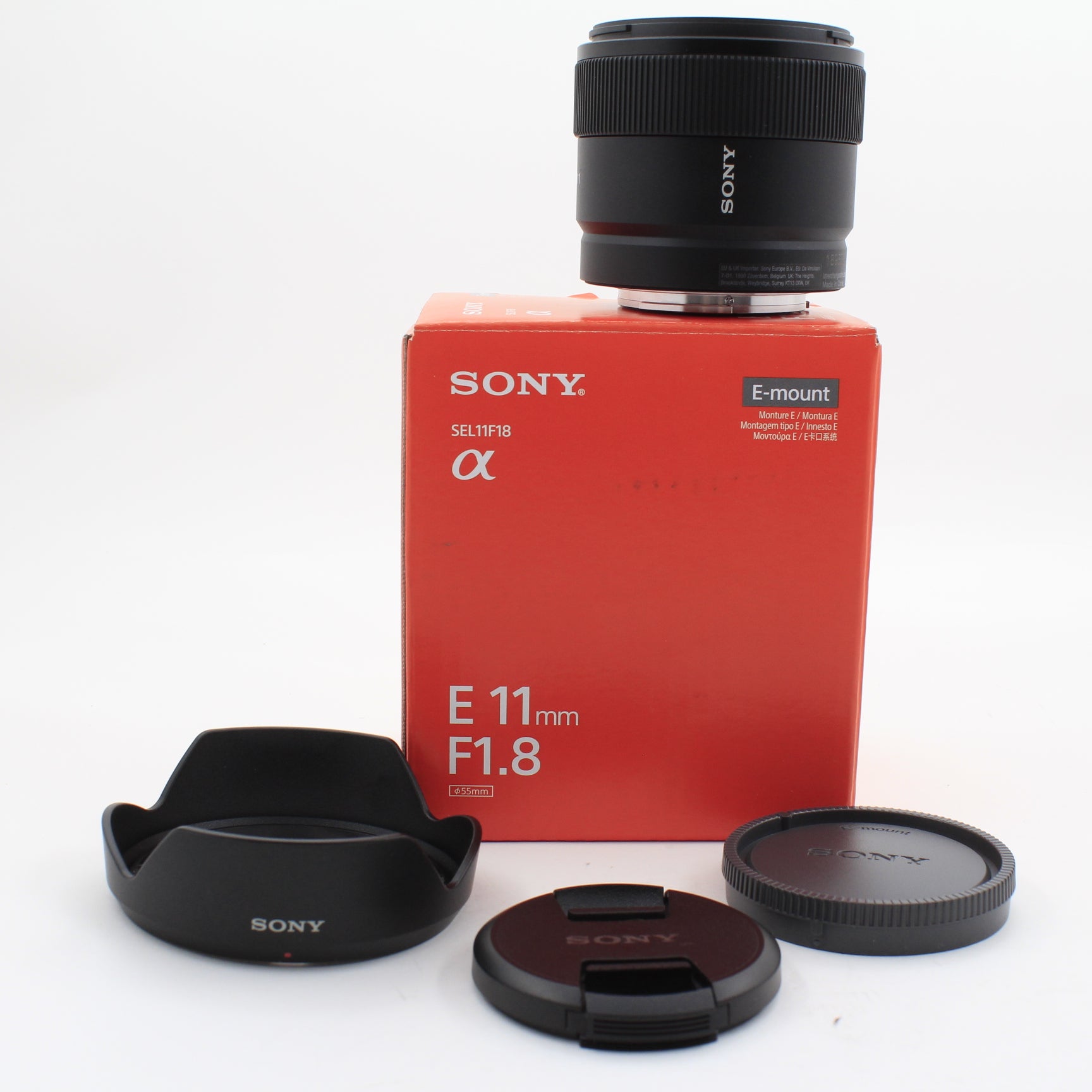 * OPEN BOX EXCELLENT * Sony E 11mm f/1.8 Lens