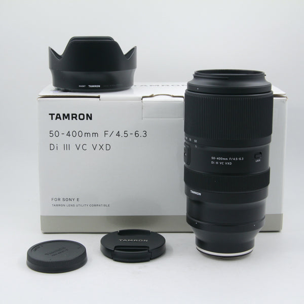 *** OPEN BOX EXCELLENT *** Tamron 50-400mm f/4.5-6.3 Di III VC VXD Lens for Sony E