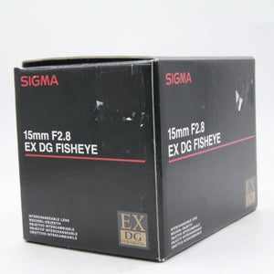 * OPEN BOX EXCELLENT * Sigma 15mm f/2.8 EX DG Diagonal Fisheye Lens for Nikon at PROCAM | procam.com