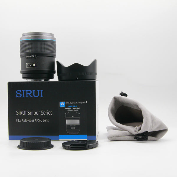 *** OPEN BOX EXCELLENT *** Sirui Sniper 23mm f/1.2 Autofocus Lens for Sony E (Black)