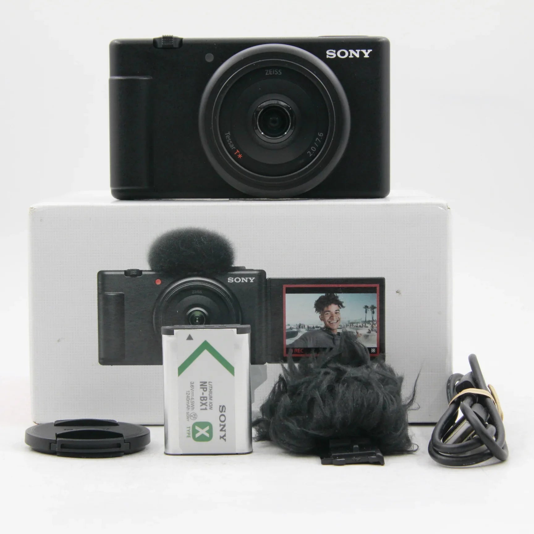 * OPEN BOX EXCELLENT * Sony ZV-1F Vlogging Camera (Black) at PROCAM | procam.com