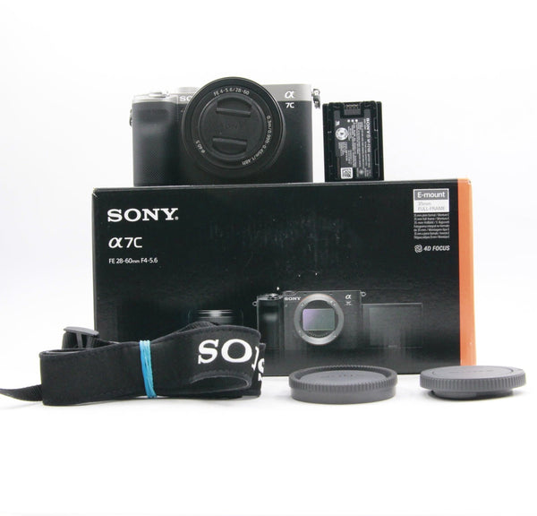 *** OPEN BOX FAIR *** Sony Alpha a7C Mirrorless Digital Camera with FE 28-60mm f/4-5.6 Lens (Silver)