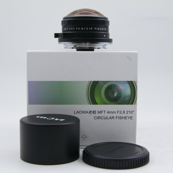*** OPEN BOX Excellent *** Laowa 4mm f/2.8 Fisheye Lens for Micro Four Thirds
