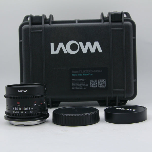 *** DEMO EXELLENT *** Laowa 9mm T2.9 Zero-D Cine Lens for Canon RF