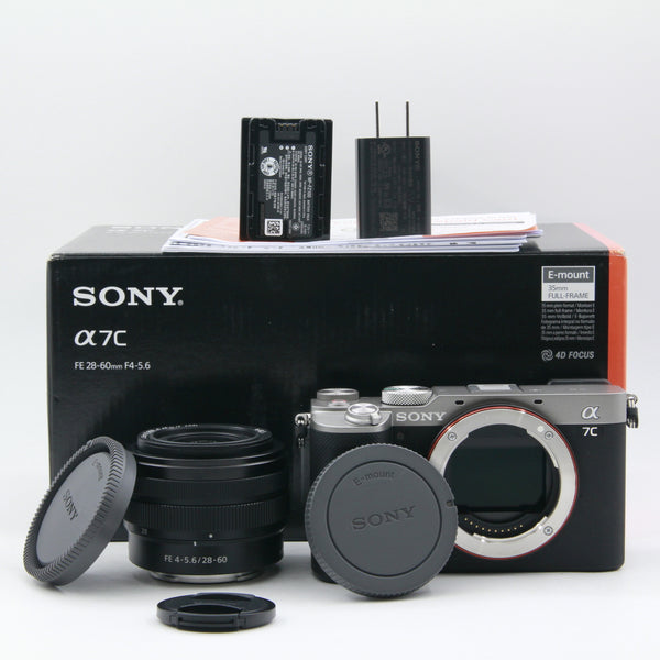 *** OPEN BOX GOOD *** Sony Alpha a7C Mirrorless Digital Camera with FE 28-60mm f/4-5.6 Lens (Silver)