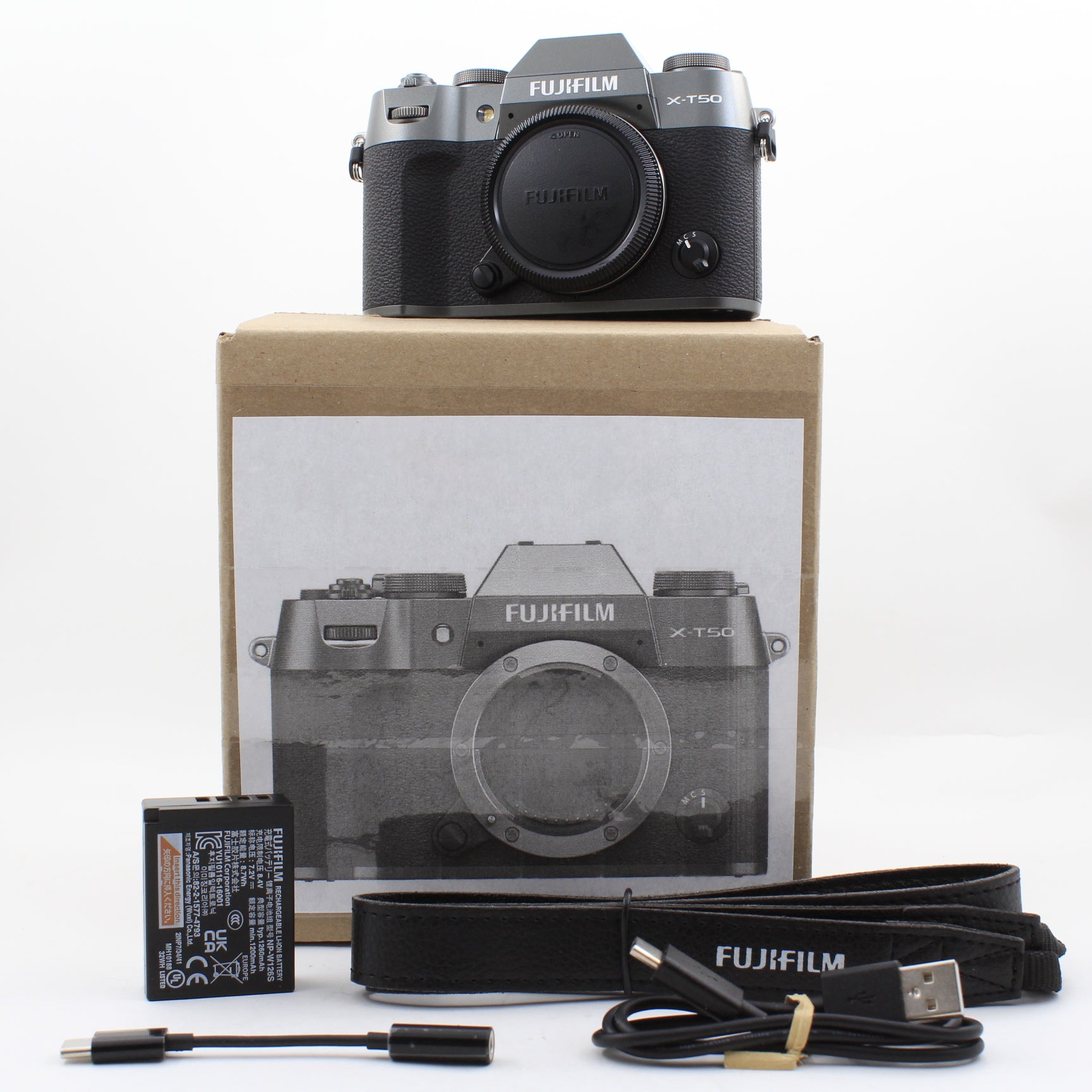 * OPEN BOX GOOD * FUJIFILM X-T50 Mirrorless Digital Camera (Body Only, Charcoal)