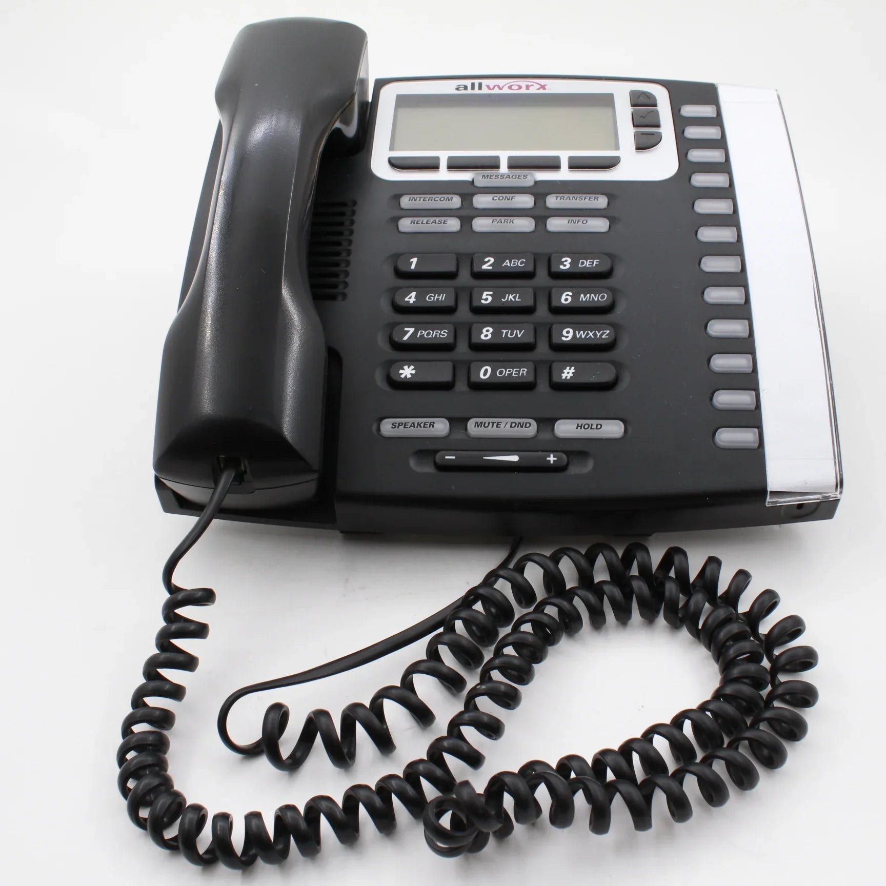 * USED * Allworx 9212L VoIP Telephone With Backlit Display-Black 24VDC 400mA ICES-3(B) at PROCAM | procam.com