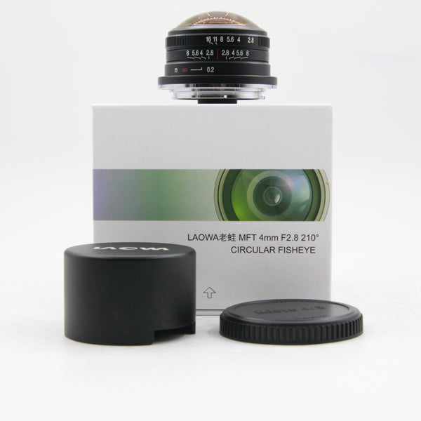 *** OPEN BOX EXCELLENT *** Laowa 4mm 2.8 Fisheye Lens for Micro Four Thirds