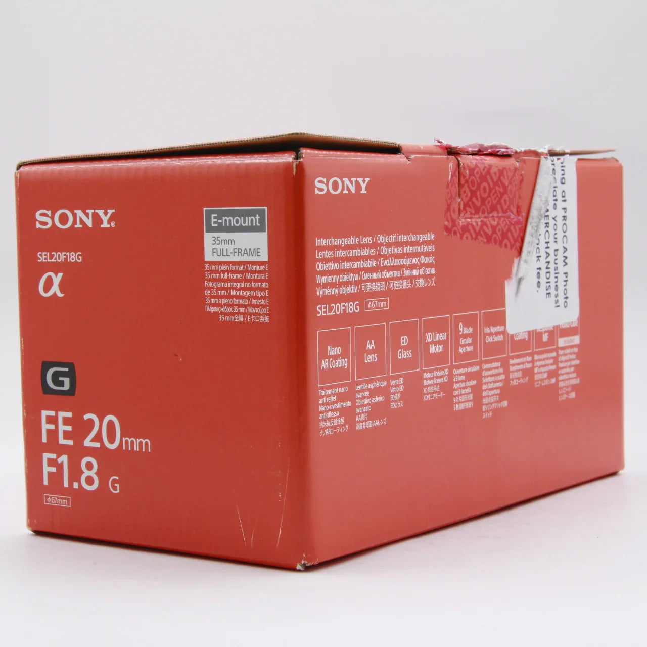 * OPEN BOX EXCELLENT * Sony FE 20mm f/1.8 G Lens at PROCAM | procam.com