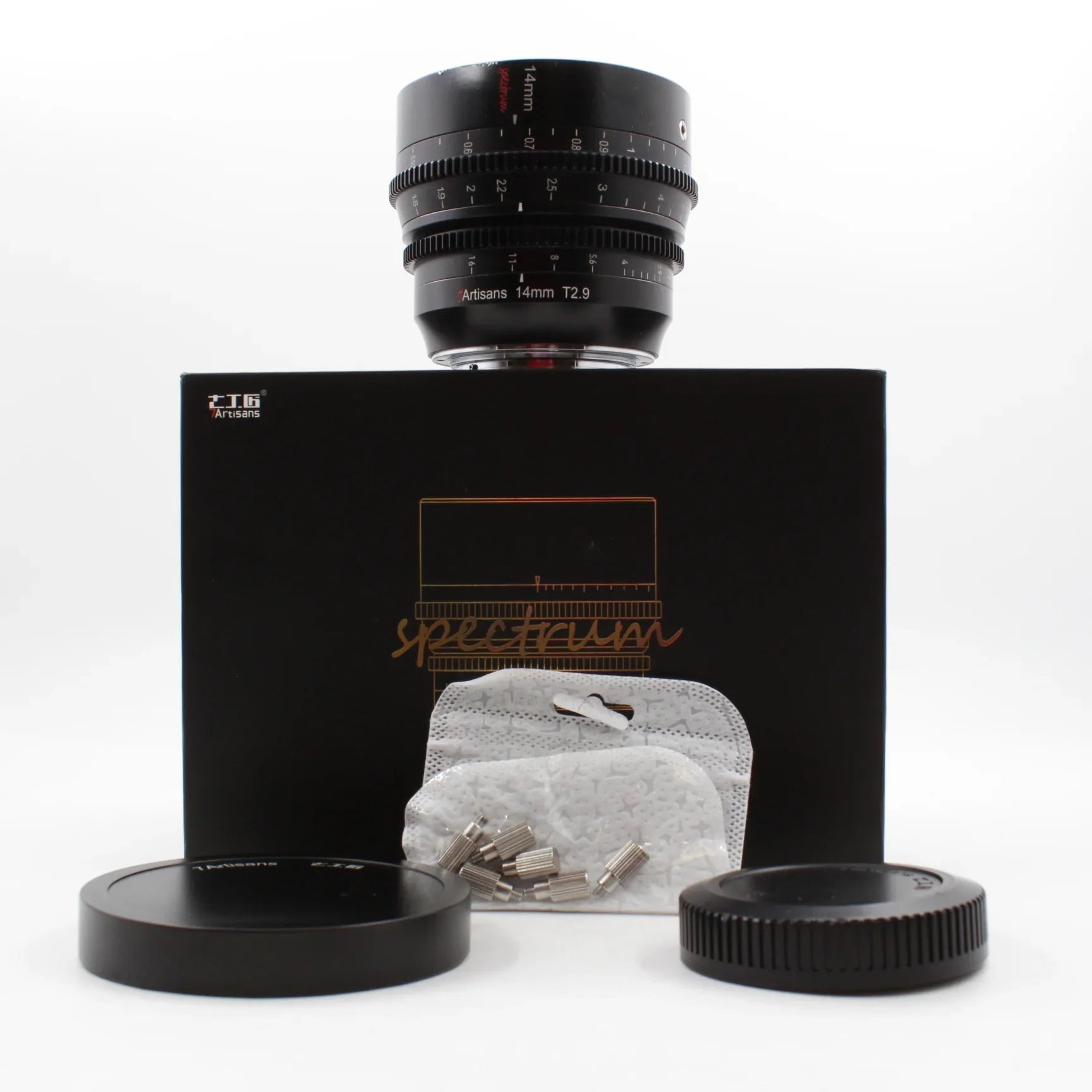 * USED * 7Artisans 14mm T2.9 Spectrum Cine Lens Canon RF Mount Boxed at PROCAM | procam.com