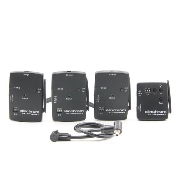 *** AS IS *** Elincrom EL-Skyport Flash Wireless Set 1 Transmitter and 3 Receivers