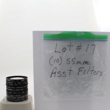 * USED * Lot #17 (10) 55mm  Lens Filters