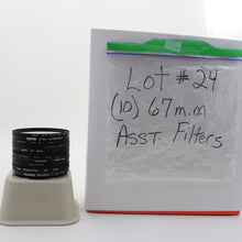 * USED * Lot #24 (10) 67mm  Lens Filters