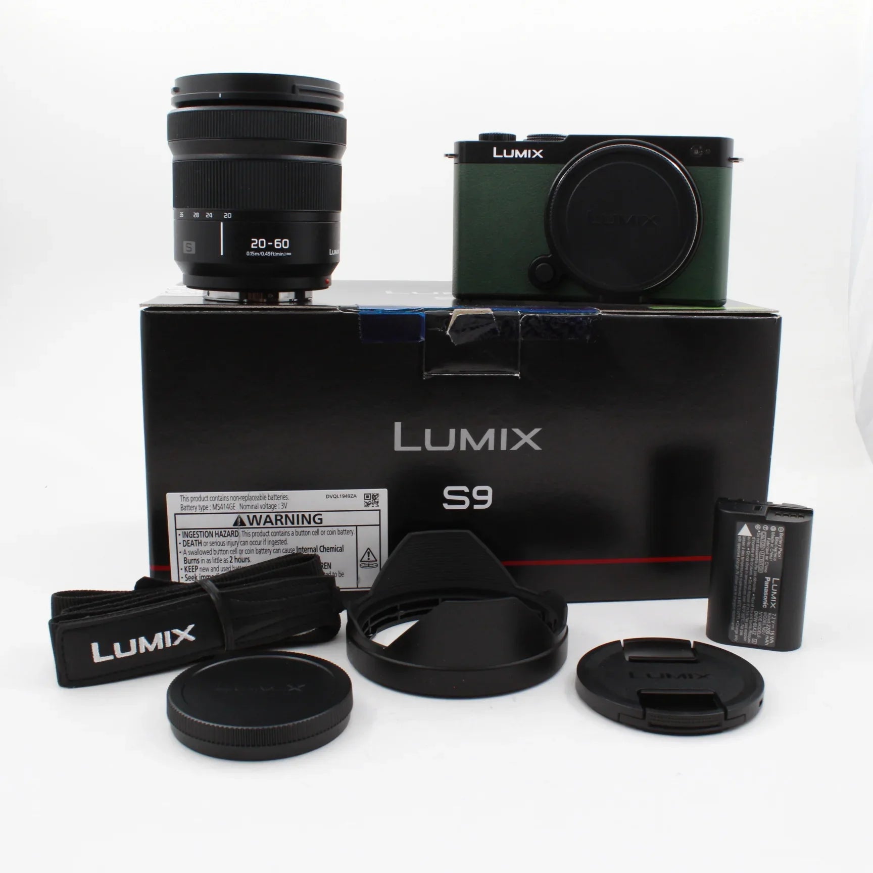 * OPEN BOX EXCELLENT * Panasonic Lumix S9 Mirrorless Camera with S 20-60mm f/3.5-5.6 Lens (Dark Olive) at PROCAM | procam.com