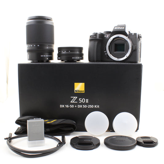 * OPEN BOX EXCELLENT * Nikon Z50 II Mirrorless Camera with Z DX 16-50mm f/3.5-6.3 VR &  50-250mm f/4.5-6.3 VR Lenses