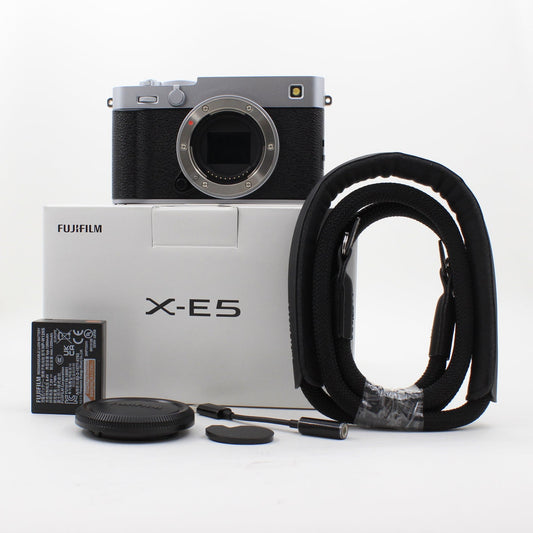 * OPEN BOX EXCELLENT * FUJIFILM X-E5 Mirrorless Camera (Silver)