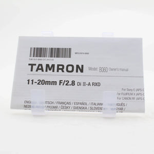 * OPEN BOX GOOD * Tamron 11-20mm F/2.8 Di III-A RXD Lens for Sony E at PROCAM | procam.com
