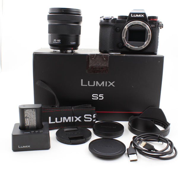 * USED * Panasonic Lumix S5 with Lumix S 20-60mm f/3.5-5.6 Lens SHUTTER 1889 Boxed
