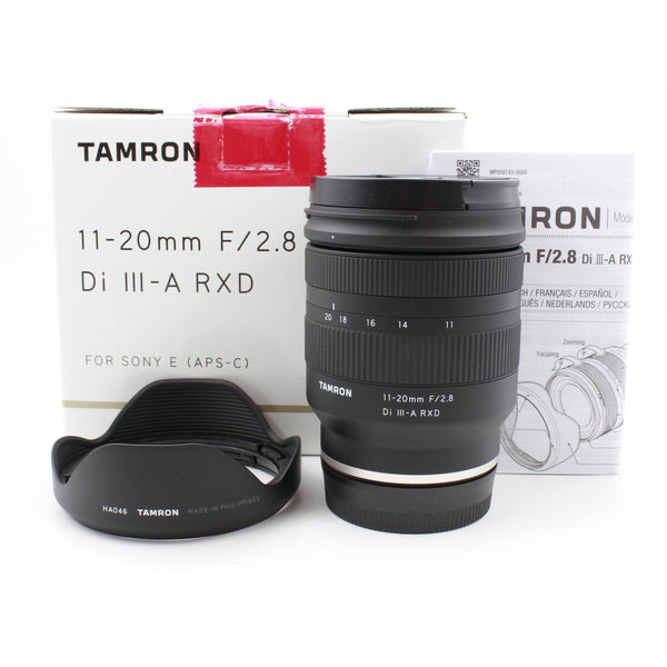 * OPEN BOX EXCELLENT * Tamron 11-20mm F/2.8 Di III-A RXD Lens for Sony E