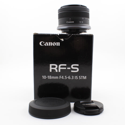 * OPEN BOX  EXCELLENT * Canon RF-S 10-18mm f/4.5-6.8 IS STM Lens