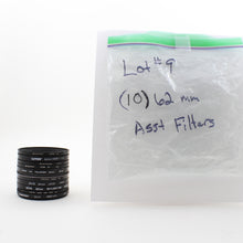 * USED * Lot #9 (10) 62mm  Lens Filters
